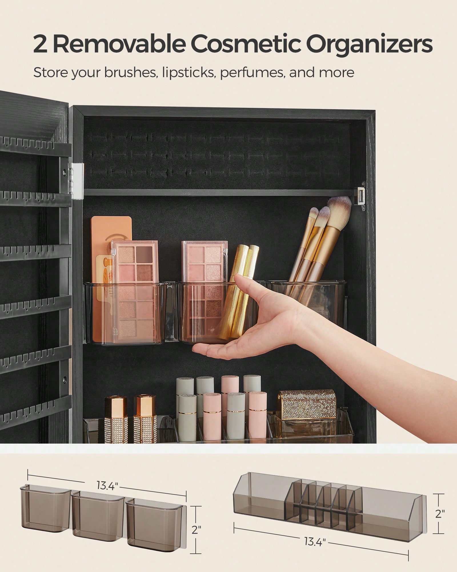 Lemari Perhiasan Gantung Dindi - Full Length Mirror Jewelry Armoire ulasan dan harga