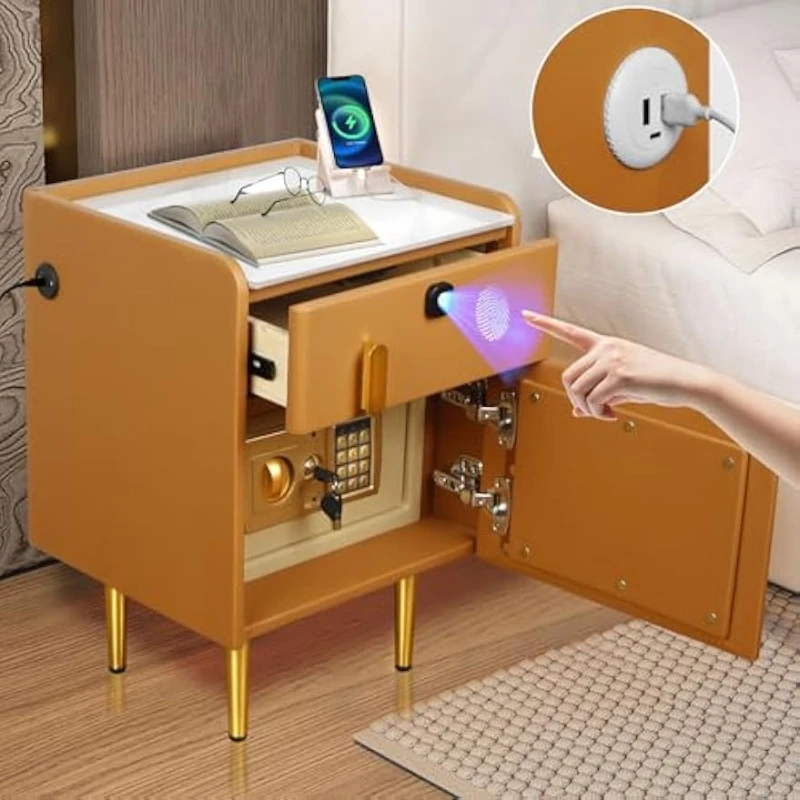 Meja Nakas Pintar Dengan Brank - Solid Wood Nightstand 2 Drawers ulasan dan harga