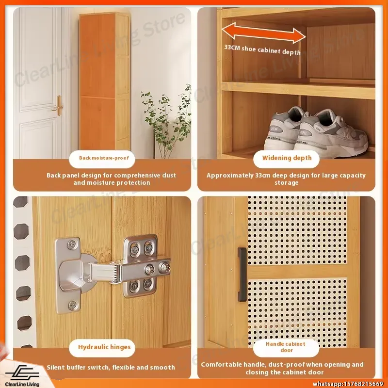 Rak Sepatu Multi-Layer Modern  - Shoe Rack Cabinet Narrow Entryway ulasan dan harga
