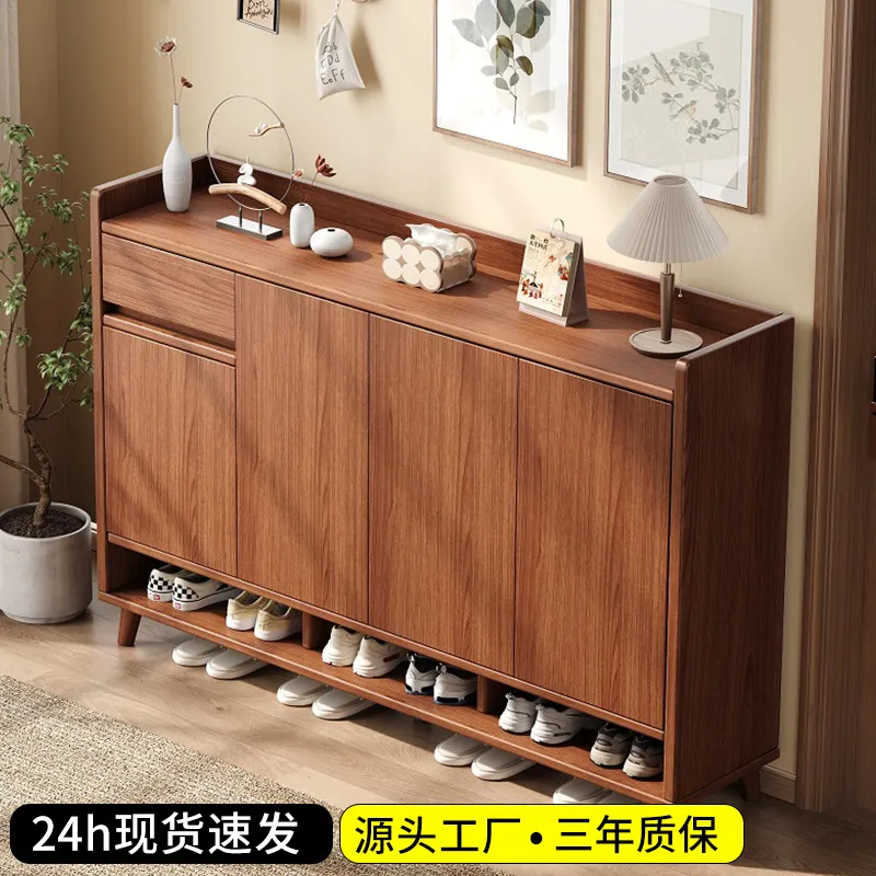 Lemari Sepatu Kayu Solid untuk - Shoe Rack Cabinet Narrow Entryway ulasan dan harga