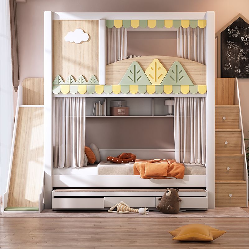 Tempat Tidur Tingkat Anak Tema - Bunk Bed With Stairs And Slide ulasan dan harga