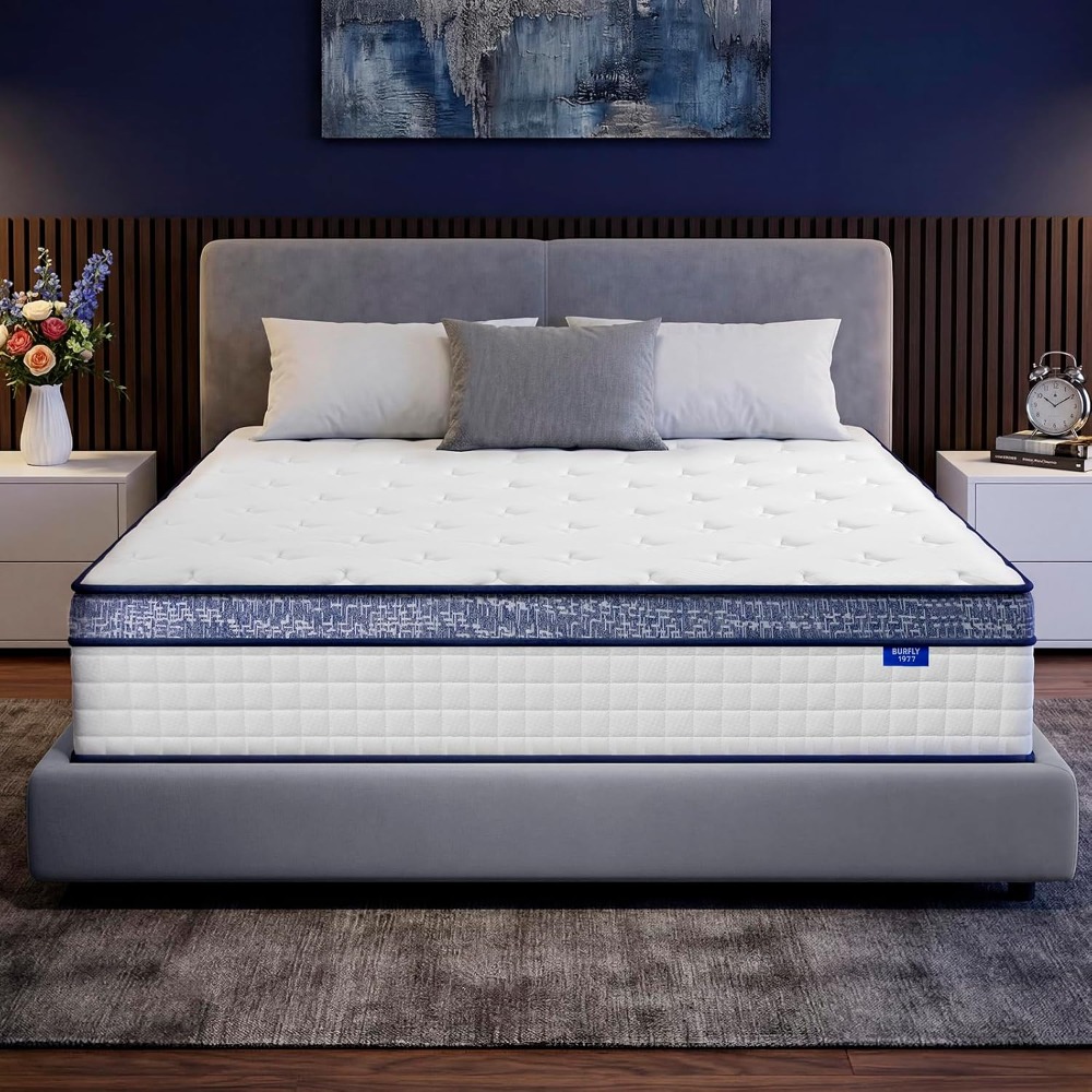 Kasur Queen, Kasur Hybrid Ukur - Memory Foam Mattress In A Box Queen ulasan dan harga