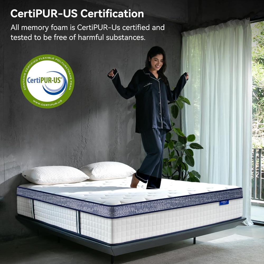 Kasur Queen, Kasur Hybrid Ukur - Memory Foam Mattress In A Box Queen ulasan dan harga
