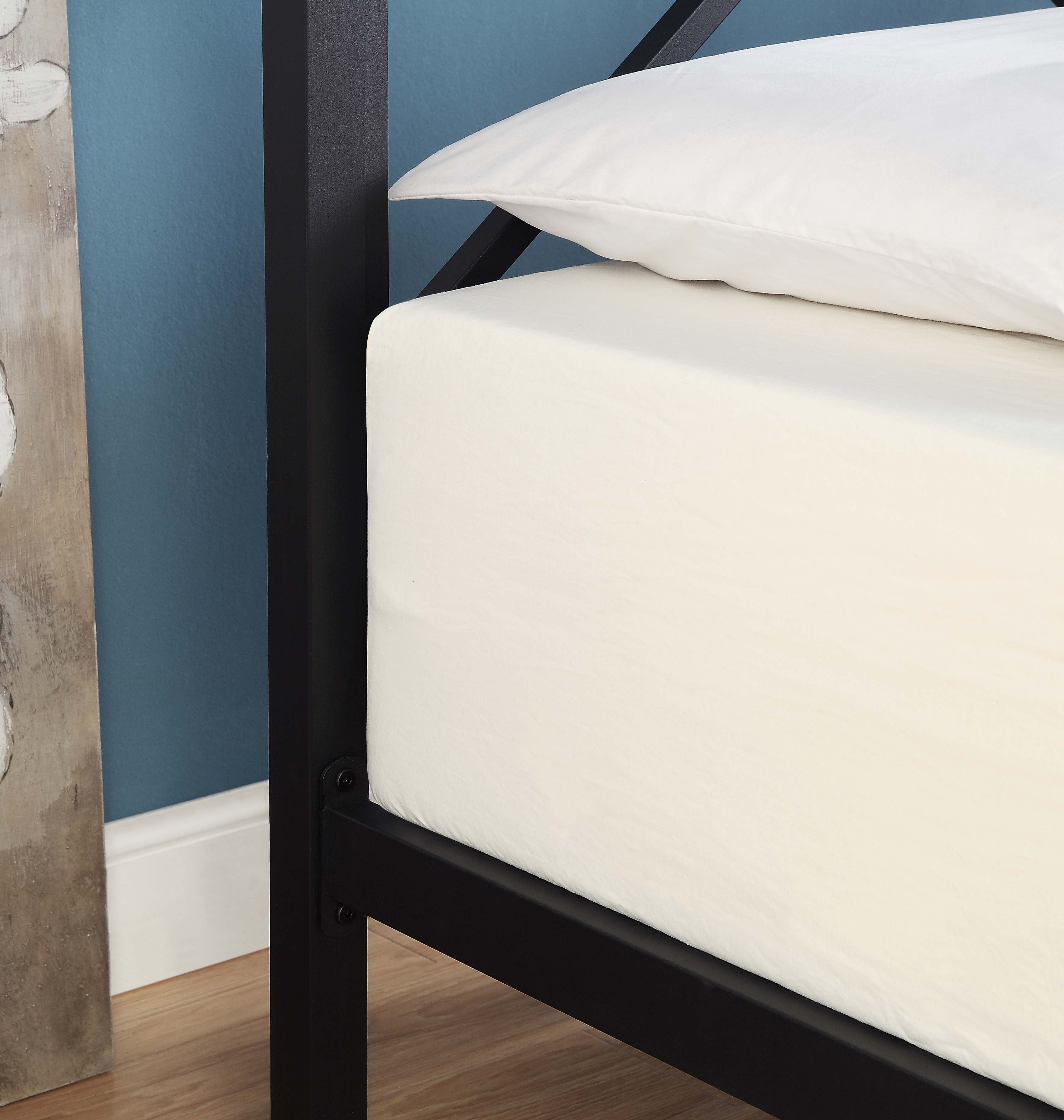 yh-Kelambu Anti Nyamuk Ukuran  - Canopy Bed Frame Metal Queen ulasan dan harga