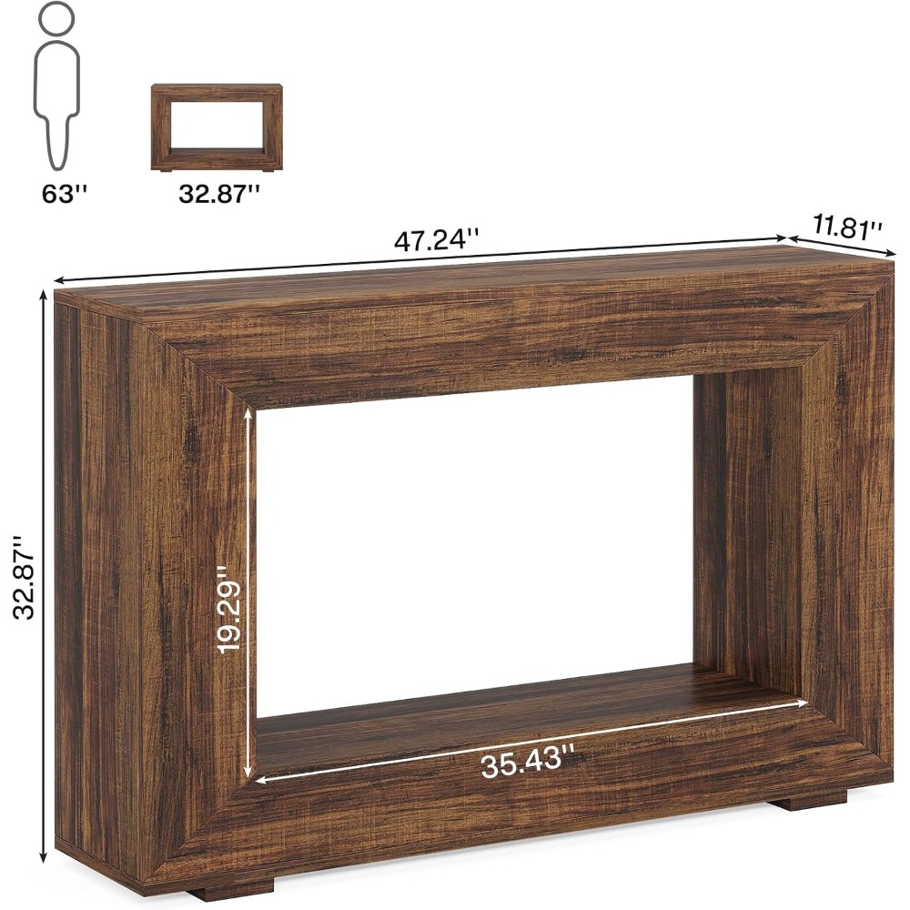 Meja Konsol Farmhouse 47 Inci  - Tables ulasan dan harga