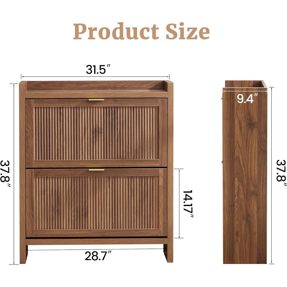 Rak Sepatu Kayu Sempit untuk P - Shoe Rack Cabinet Narrow Entryway ulasan dan harga