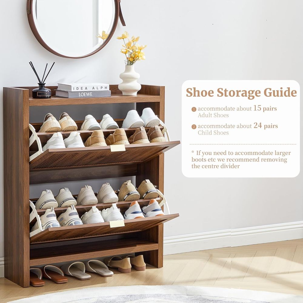 Rak Sepatu Kayu Sempit untuk P - Shoe Rack Cabinet Narrow Entryway ulasan dan harga