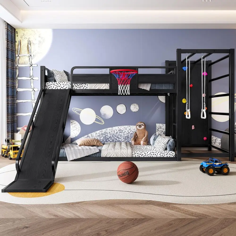 Tempat Tidur Tingkat Logam Gan - Bunk Bed With Stairs And Slide ulasan dan harga