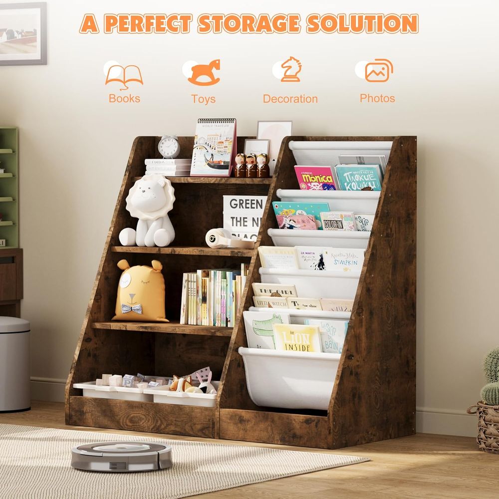 Rak Buku Kayu 4 Tingkat untuk  - Storage ulasan dan harga