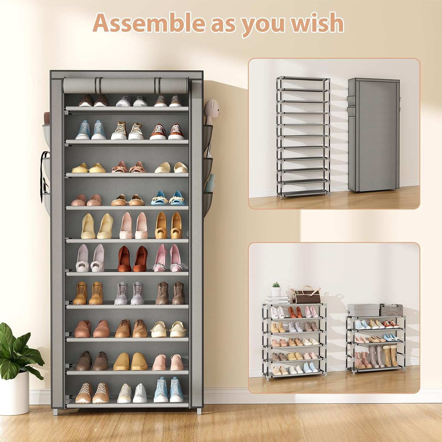 Rak Sepatu Vertikal Sempit, Ra - Shoe Rack Cabinet Narrow Entryway ulasan dan harga